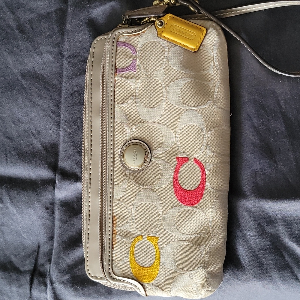Authentic Coach Wristlet
